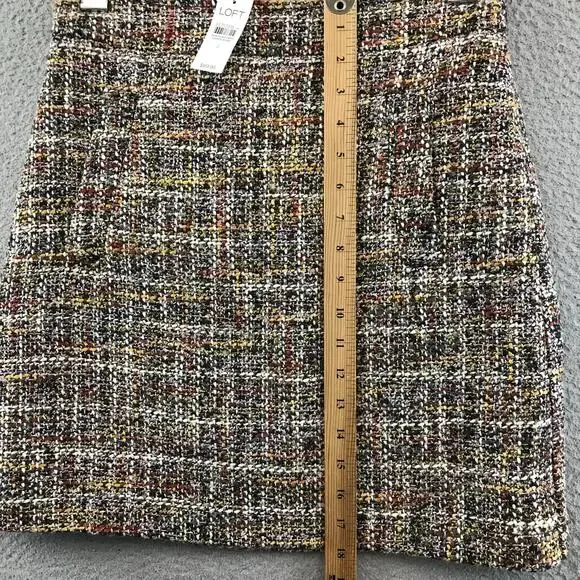 New Loft Tweed Pocket Skirt Plaid‎ Mini size 2 - Picture 6 of 12